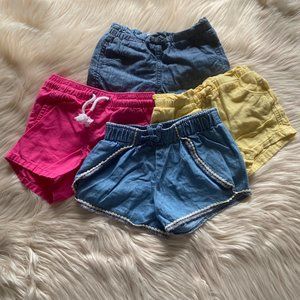 BUNDLE OF Sz 2T Old Navy Cat & Jack Colorful Girl Shorts